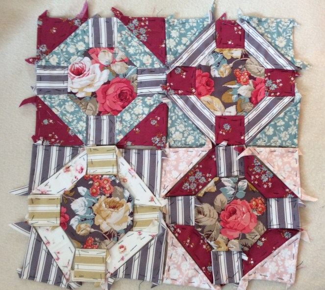 Burgundy.Grey Rose window 1